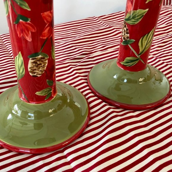 Royal Doulton, 9" Holiday Candle Holders - Picture 6 of 6